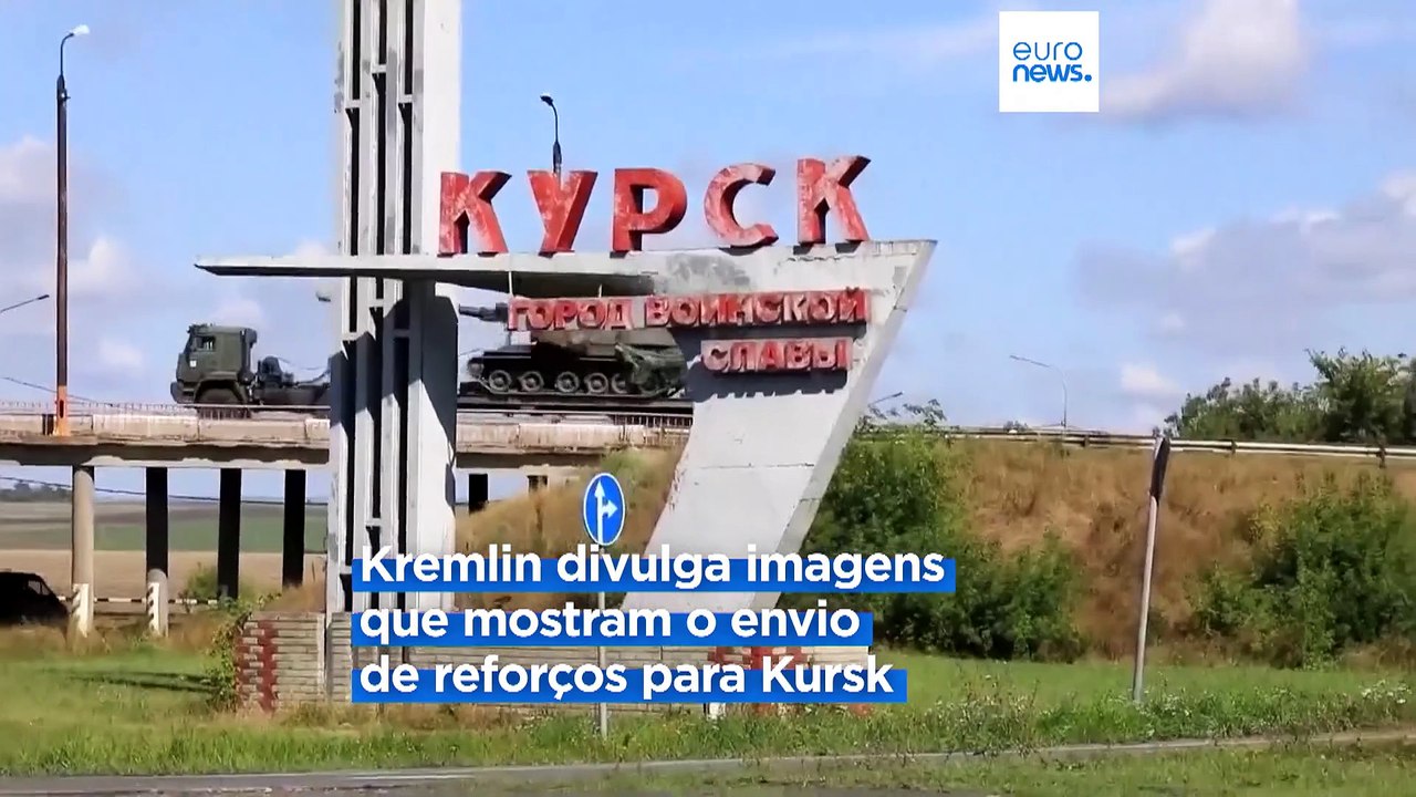 Rússia reforça região de Kursk com envio de tropas e tanques