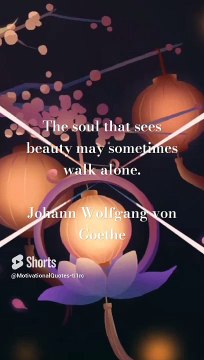 The soul that sees beauty may sometimes walk alone.#mq #viral #trendingshorts