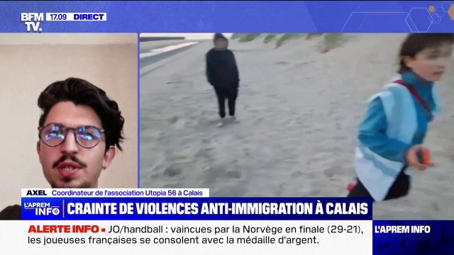 Axel (coordinateur de l'association Utopia 56 à Calais), sur les craintes de violences anti-migrants à Calais: On a saisi le procureur de Boulogne-sur-Mer, ainsi que les services de police, c'est resté sans réponse