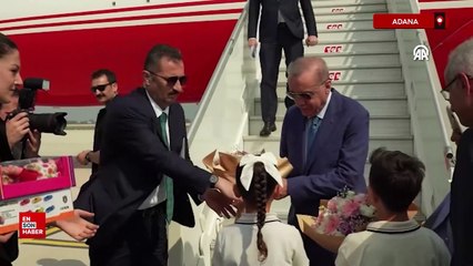 Cumhurbaşkanı Erdoğan, kokpitten Çukurova Uluslararası Havalimanı'nı inceledi