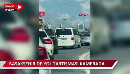 Başakşehir'de yol tartışması kamerada