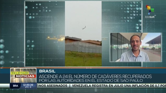 Asciende a 24 los cadáveres recuperados por el accidente aéreo en Brasil