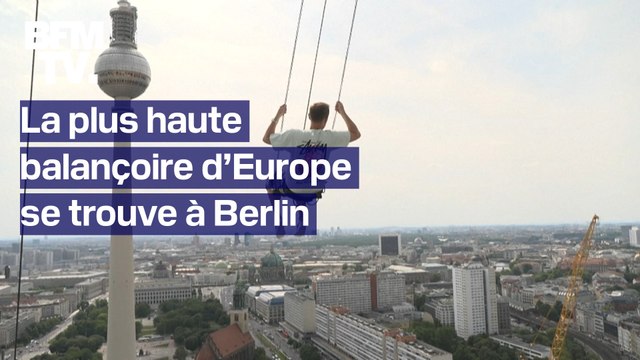 Quand vous êtes dessus, vous vous dites ‘Wow !’ À Berlin, la plus haute balançoire d’Europe attire de nombreux visiteurs