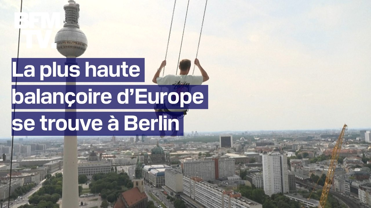 "Quand vous êtes dessus, vous vous dites ‘Wow !’"  À Berlin, la plus haute balançoire d’Europe attire de nombreux visiteurs