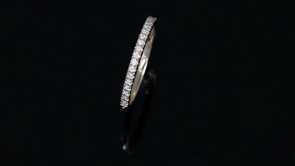 Veretta mezzo giro 21 diamanti oro rosa by Gioielleria Casavola di Noci