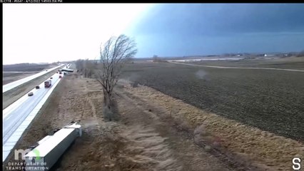 6 Semi-Trucks rollover in 40 seconds | Police Body Cam  | USA Police