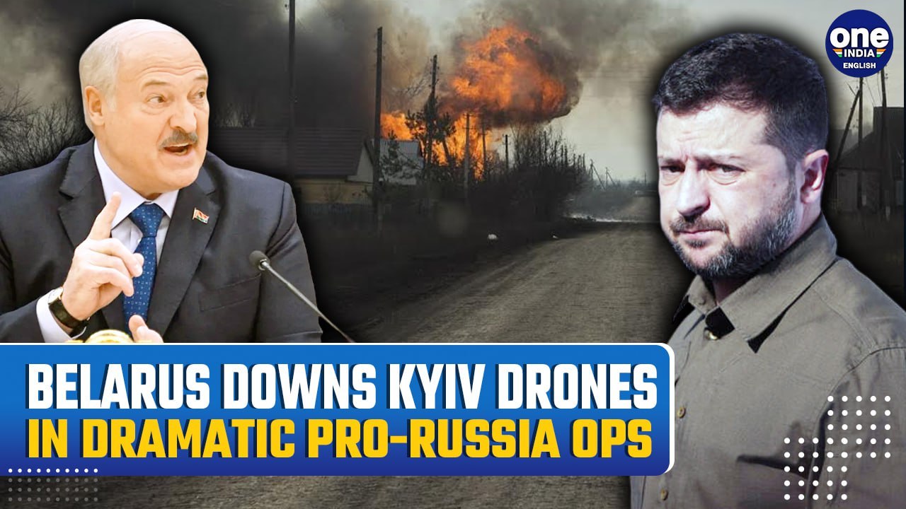 VIDEO: Pro-Putin Belarus Shoot Down Mammoth Drone Blitz Amid Russian Rampage In Kursk War
