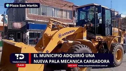 EL MUNICIPIO ADQUIRIÓ UNA NUEVA PALA MECÁNICA CARGADORA.