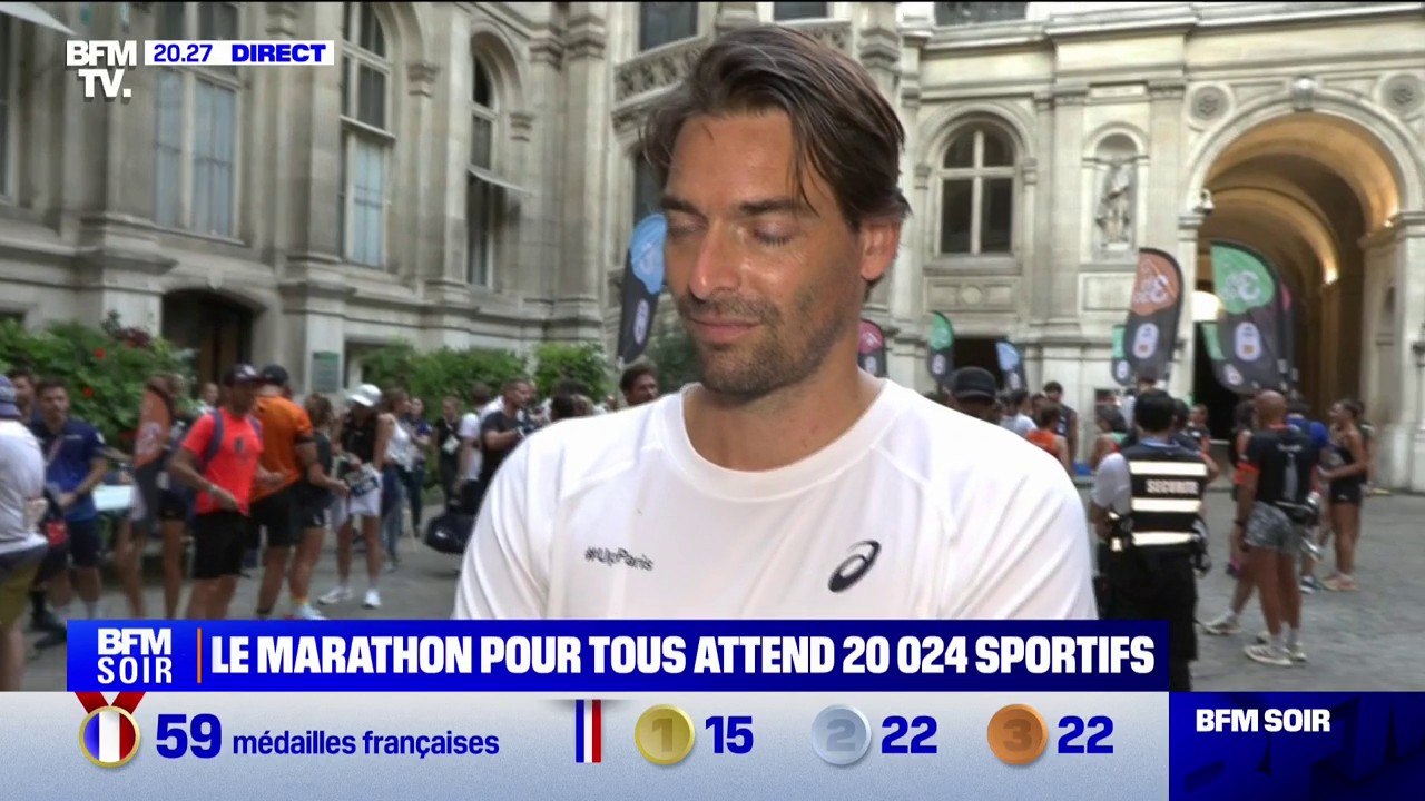 "C'est une chance unique de le vivre avec un public français qui a été au-delà de toute espérance": le nageur français Camille Lacourt participera au Marathon pour tous