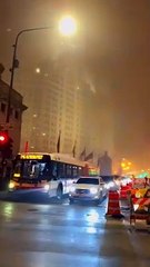 Foggy Evening ❄️♥️ Upper wacker Chicago #chicago #downtown