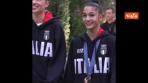 Olimpiadi Parigi, festa per Sofia Raffaeli a CasaItalia per il suo bronzo nella ginnastica ritmica