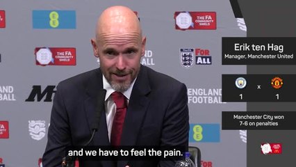 United 'must feel the pain' of Community Shield defeat - Ten Hag