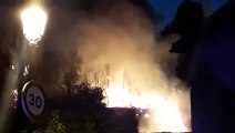 Los Bomberos intervienen en un incendio en el Castillo