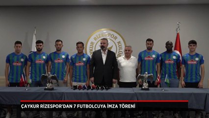 Çaykur Rizespor'dan 7 futbolcuya imza töreni