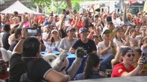 Los panameños disfrutaron de la pelea de Atheyna Bylon en el parque Urracá