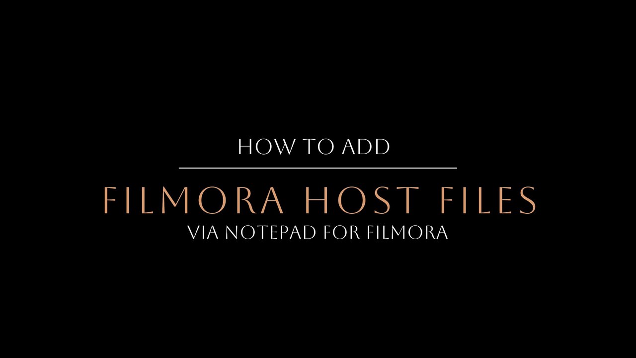 How to Add Filmora Host File | Add these lines to the host file | Win7/10/11