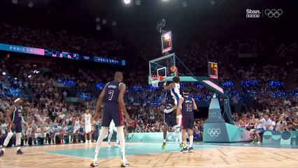 LeBron James GETS SLAMMED by Yabusele in the Gold Medal Game!