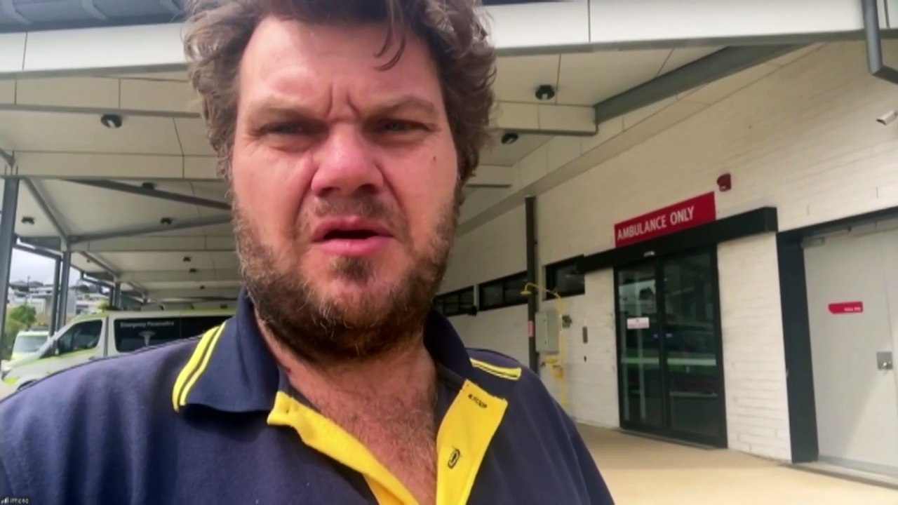 Patient shot at Kingaroy General Hospital north-west of Brisbane was allegedly armed with a knife