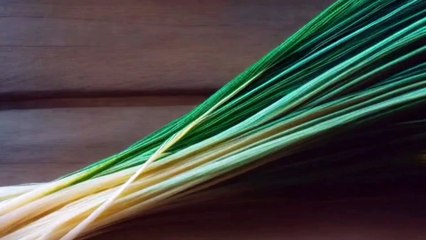 Pakistan's independence day. Vegetable converts into pakistani flag