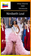 I Miss World 1991 I Ninibeth Leal I Venezuela I