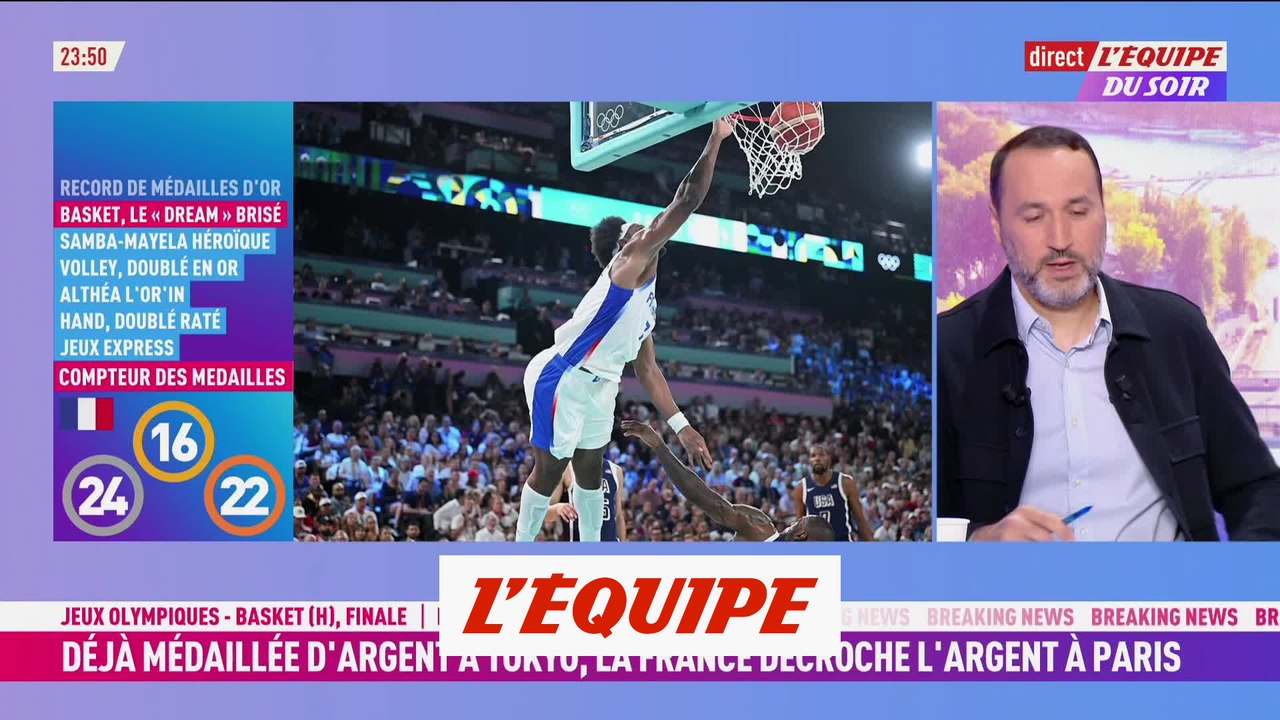 L'énorme poster de Guerschon Yabusele sur LeBron James en finale - JO 2024 - Basket