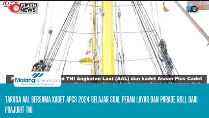 Taruna AAL bersama Kadet APCS 2024 Belajar Soal Peran Layar dan Parade Roll dari Prajurit TNI