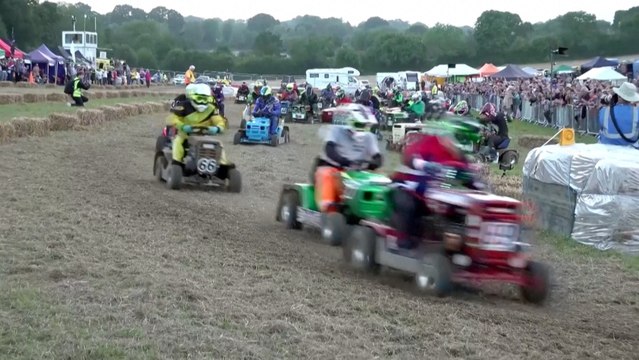 Blades of Glory: Lawn Mower Drivers Battle Exhaustion in 12-Hour Endurance Race