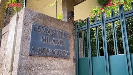 Los Angeles 2028, Sinner in versione Simpson nel murale di aleXsandro Palombo al Tennis Club Alberto Bonacossa