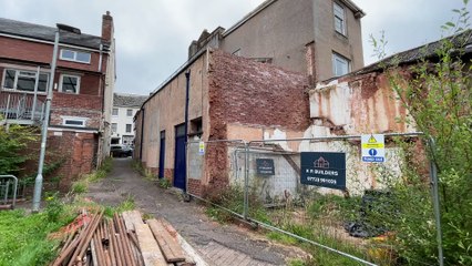 Vacant site after The Cott was demolished, Stanbury Court, Crediton