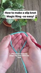 Super easy Magic Ring for crochet beginners!