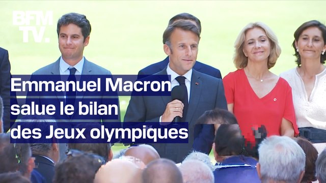 Emmanuel Macron salue le bilan des Jeux olympiques