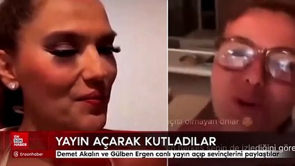 Demet Akalın ve Gülben Ergen canlı yayın açıp sevinçlerini paylaştılar