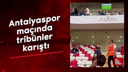 Antalyaspor maçında tribünler karıştı: Taraftarlardan yöneticilere tepki