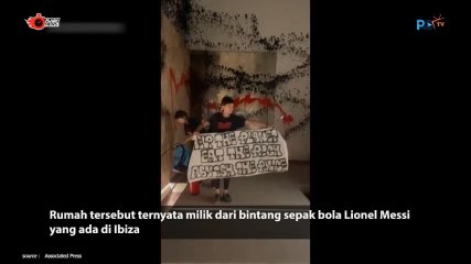Rumah Lionel Messi Dirusak Aktivis Perubahan Iklim