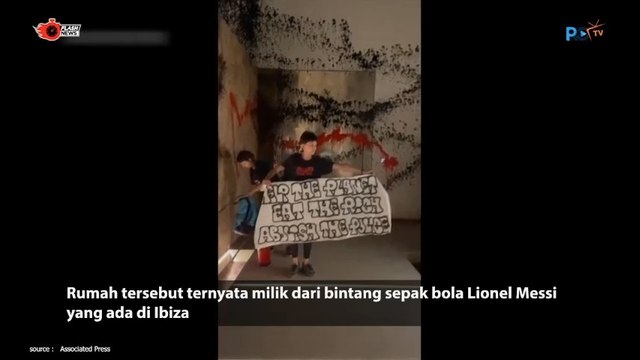Rumah Lionel Messi Dirusak Aktivis Perubahan Iklim