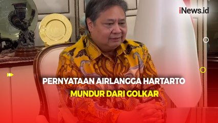 Breaking News! Ini Pernyataan  Airlangga Mundur dari Partai Golkar