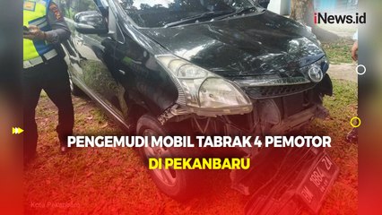 Pengemudi Mobil Pakai Narkoba Tabrak 4 Pemotor di Pekanbaru, 1 Tewas