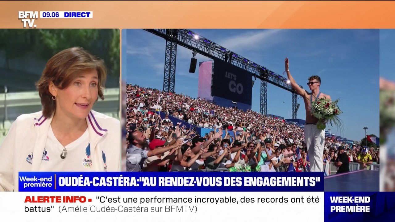 "Moi j'ai pas attendu les Jeux olympiques pour m'occuper d'eux" Amélie Oudéa-Castéra, ministre démissionnaire des Sports et des Jeux olympiques, répond aux accusations de politisation des Jeux