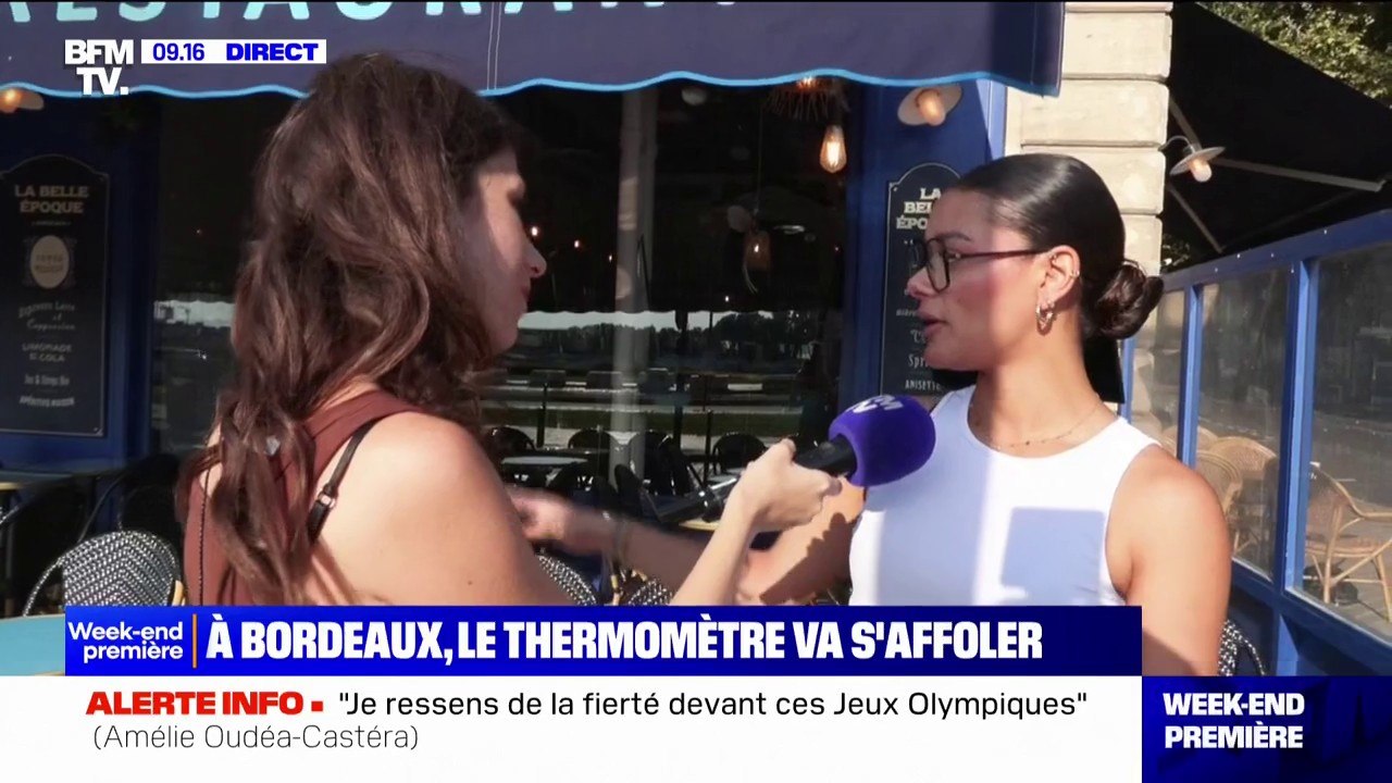 "Marcher le moins possible, beaucoup s'hydrater": à Bordeaux, où le thermomètre pourrait dépasser les 40°C, ceux qui travaillent s'organisent pour résister à la chaleur