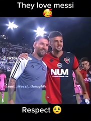 Their respect for Lionel Messi