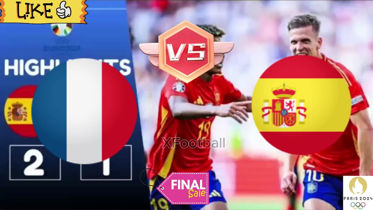 france vs spain  | FINAL Olympic Games Paris 2024 ملخص مباراة إسبانيا وفرنسا