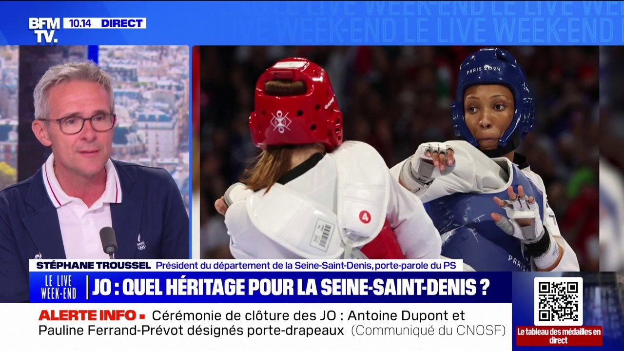 Stéphane Troussel, président du département de la Seine-Saint-Denis: ces Jeux olympiques "sont un héritage matériel immense"