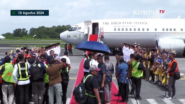 [FULL] Iring-iringan Bendera Merah Putih & Teks Proklamasi Menuju Istana IKN Jelang HUT ke-79 RI