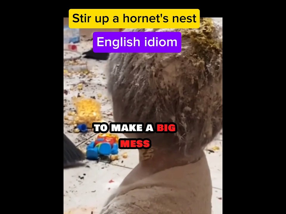 Stir up a hornet's nest