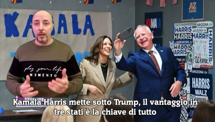 Kamala Harris mette sotto Trump, il vantaggio in tre stati è la chiave di tutto