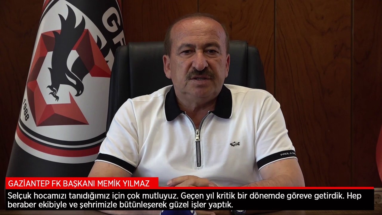 Gaziantep FK Başkanı Yılmaz: Selçuk İnan, çalışkan, dürüst ve inanılmaz mücadeleci