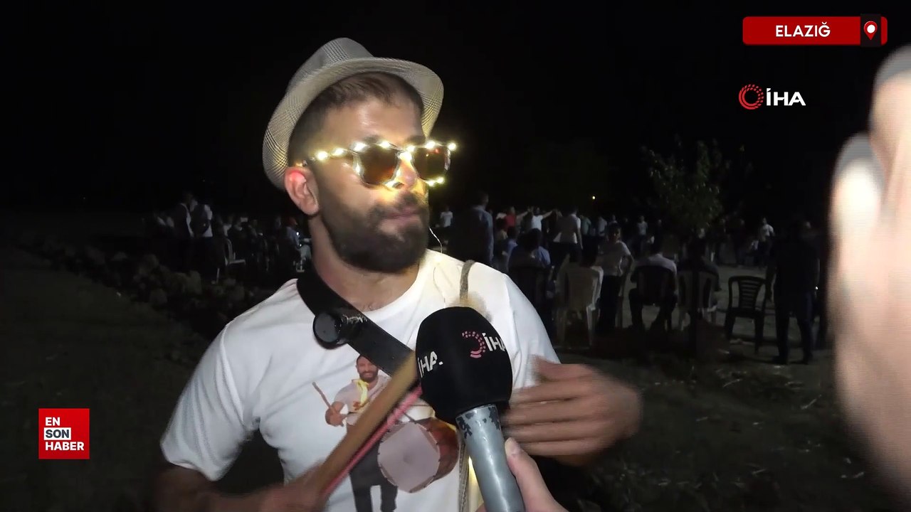 Elazığ’da çılgın davulcudan ateşli şov
