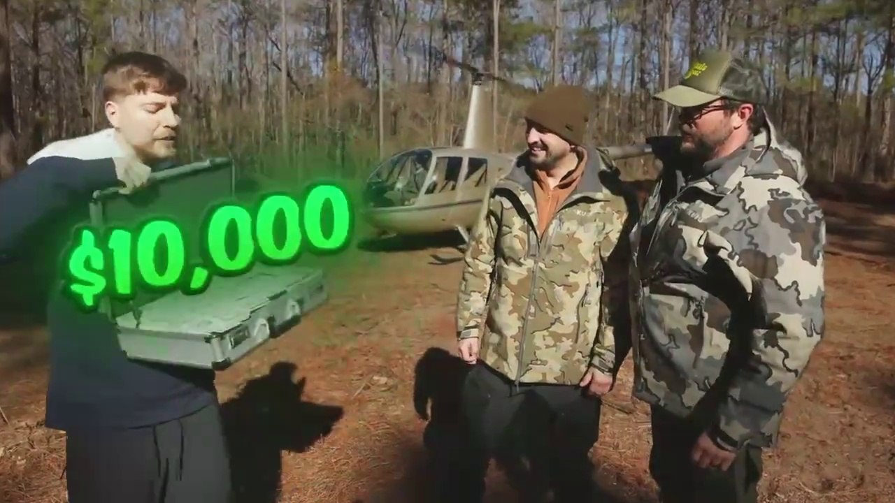 MrBeast $10,000 Every Day You Survive In The Wilderness