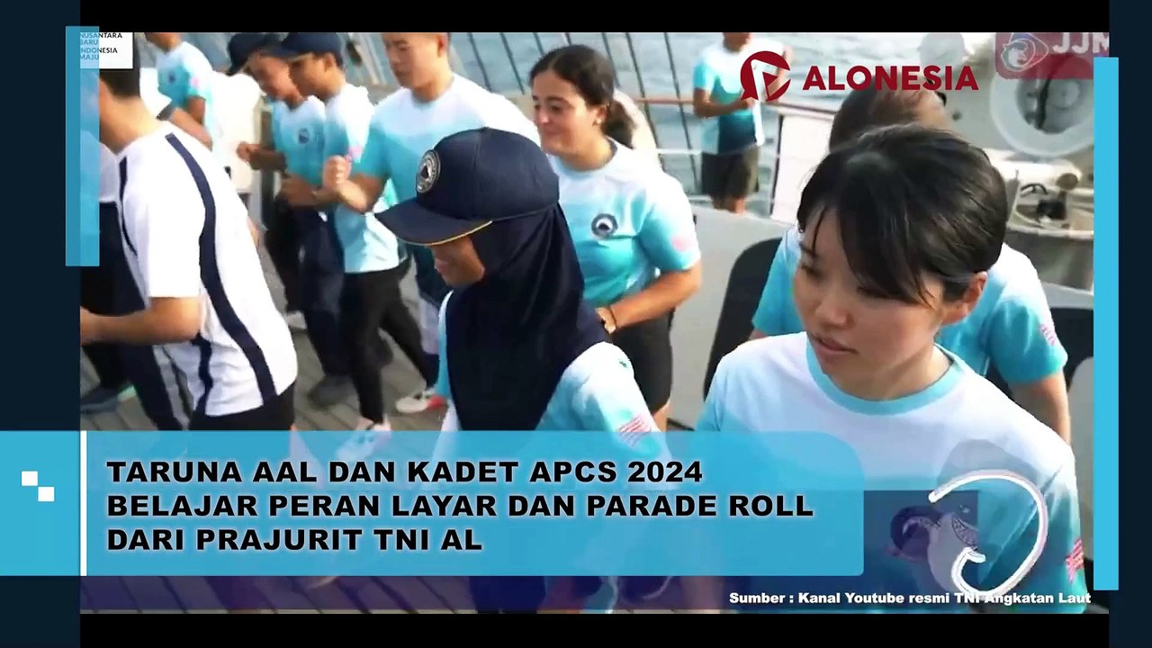 Taruna AAL dan Kadet APCS 2024 Belajar Peran Layar dan Parade Roll dari Prajurit TNI AL