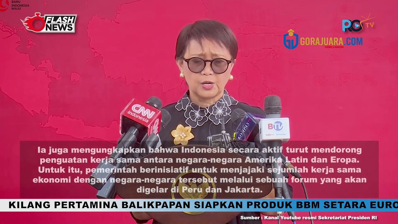 KETPRES MENLU RETNO MARSUDI ATAS PEMBERIAN SURAT SURAT KEPERCAYAAN DARI DUTA BESAR LBBP